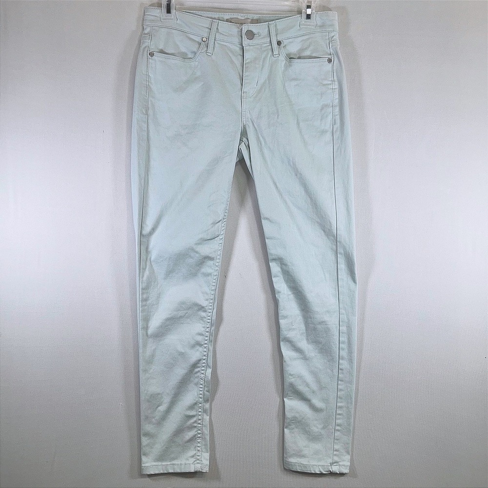 Calvin Klein Jeans 2017 Mint Green Ankle Skinny Jeans Pastel Stretch Denim